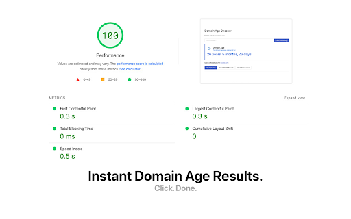 Domain Age Checker Site Age Checker, Check Age of Website Online  from Chrome web store to be run with OffiDocs Chromium online