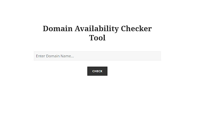 Domain Availability Checker Tool  from Chrome web store to be run with OffiDocs Chromium online