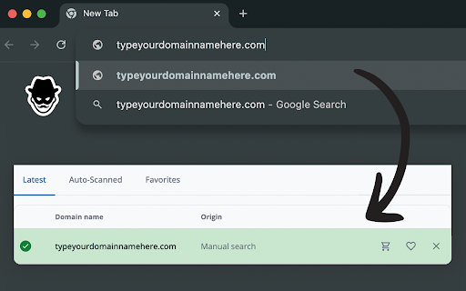 Domain Detective Domain Generator and Expired Domains Hunter  from Chrome web store to be run with OffiDocs Chromium online
