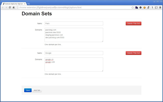 Domain Swap  from Chrome web store to be run with OffiDocs Chromium online