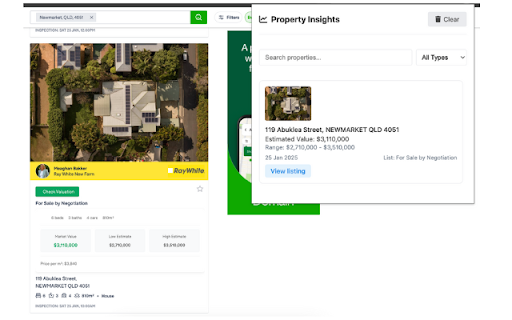 Domain Unlocked Get property values on Domain.com.au  from Chrome web store to be run with OffiDocs Chromium online