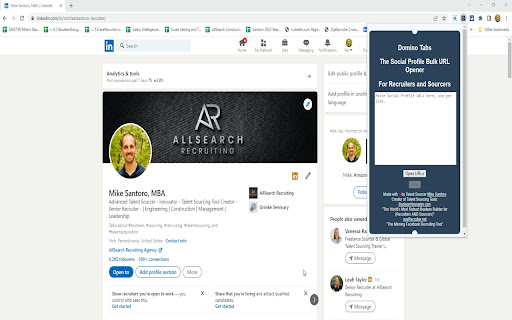 Domino Tabs: Social Profile Bulk URL Opener from Chrome web store to be run with OffiDocs Chromium online Domino Tabs: Social Profile Bulk URL Opener from Chrome web store to be run with OffiDocs Chromium online