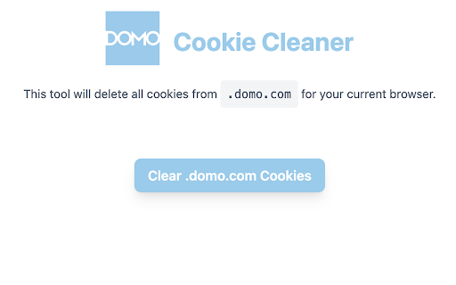 Domo Cookie Cleaner  from Chrome web store to be run with OffiDocs Chromium online