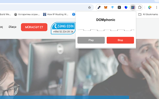 DOMphonic  from Chrome web store to be run with OffiDocs Chromium online