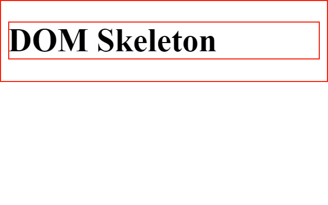 DOM Skeleton  from Chrome web store to be run with OffiDocs Chromium online