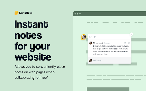DoneNote  from Chrome web store to be run with OffiDocs Chromium online