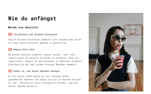 donista: Automatic Donations  from Chrome web store to be run with OffiDocs Chromium online