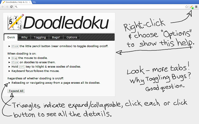 Doodledoku із веб-магазину Chrome, який можна запускати за допомогою OffiDocs Chromium онлайн