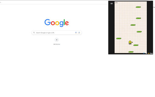 Doodle Jump for Chrome Game  from Chrome web store to be run with OffiDocs Chromium online