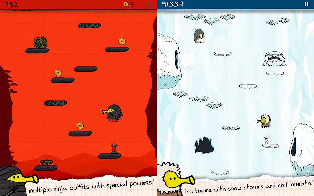 Doodle Jump original unblocked  from Chrome web store to be run with OffiDocs Chromium online