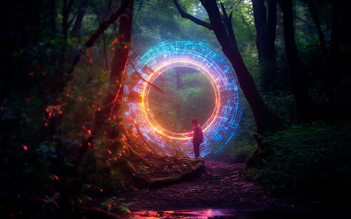 door leading magical world  from Chrome web store to be run with OffiDocs Chromium online