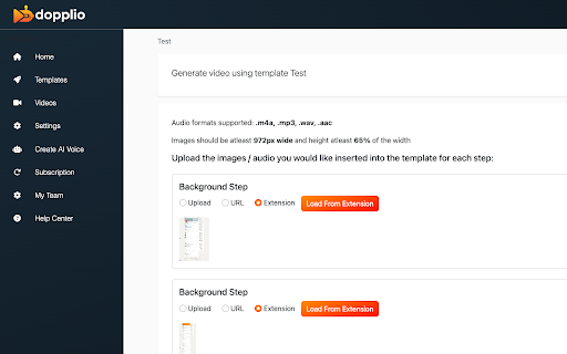 Dopplio  from Chrome web store to be run with OffiDocs Chromium online