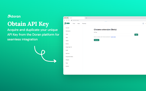 Doran: Submit your idea  from Chrome web store to be run with OffiDocs Chromium online