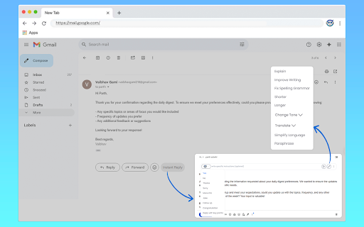 Dorin AI  from Chrome web store to be run with OffiDocs Chromium online