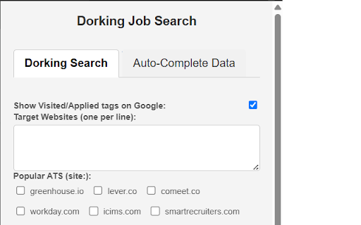 Dorking Job Search  from Chrome web store to be run with OffiDocs Chromium online