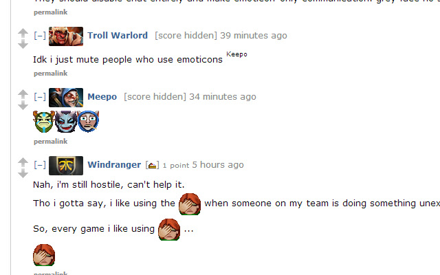 Dota 2 Emoticons  from Chrome web store to be run with OffiDocs Chromium online