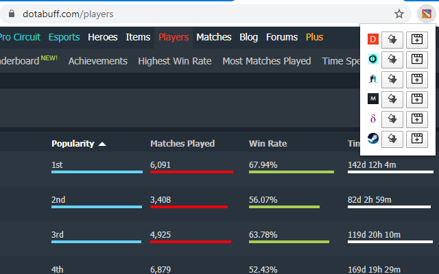 DOTA 2 Stat Switcher  from Chrome web store to be run with OffiDocs Chromium online