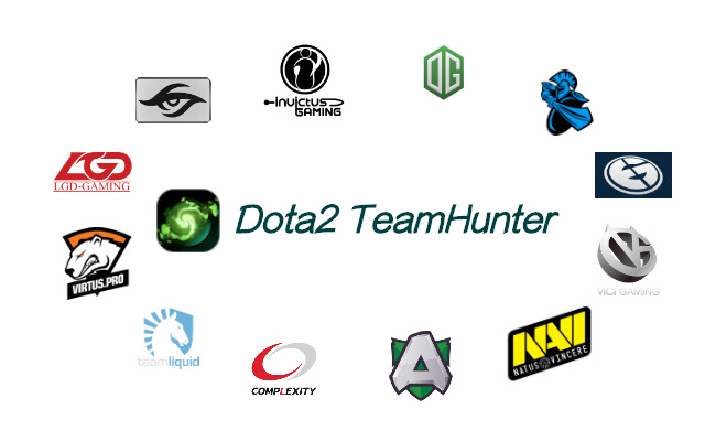 Dota2 TeamHunter  from Chrome web store to be run with OffiDocs Chromium online