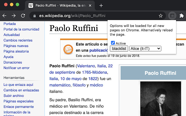 Double click pronounce  from Chrome web store to be run with OffiDocs Chromium online