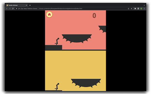 Double Stickman Platform Game  from Chrome web store to be run with OffiDocs Chromium online