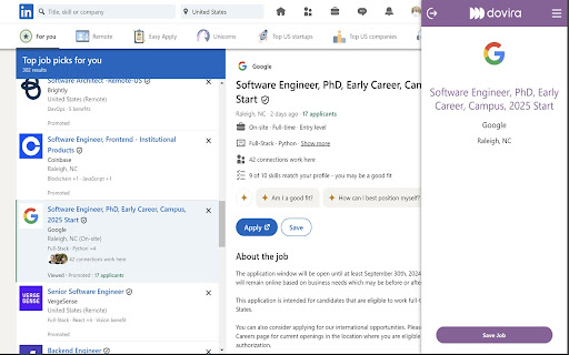Dovira  from Chrome web store to be run with OffiDocs Chromium online