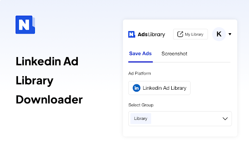 Download any ad from LinkedIn  from Chrome web store to be run with OffiDocs Chromium online