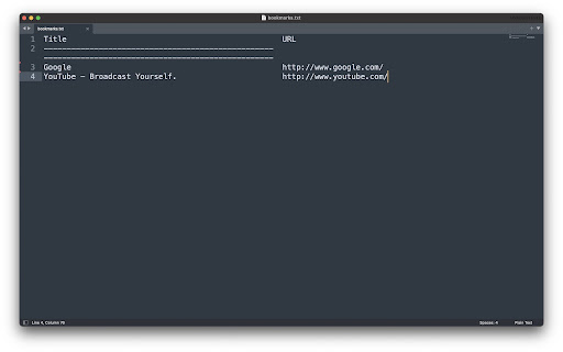 Download Bookmarks  from Chrome web store to be run with OffiDocs Chromium online