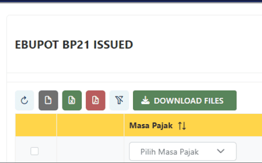 Downloader E Faktur dan Bupot Coretax By @masboim Edited by @zavibis  from Chrome web store to be run with OffiDocs Chromium online