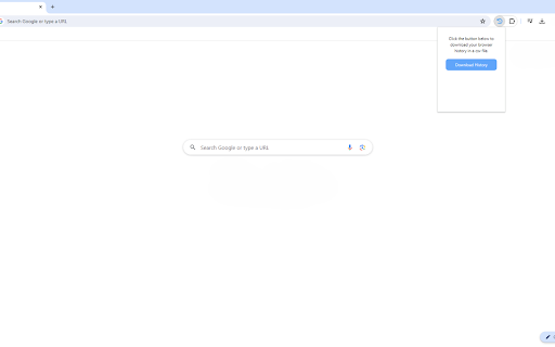 Download History  from Chrome web store to be run with OffiDocs Chromium online