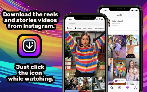 Download Instagram Reels and Stories (save to PC IG video in one click)  from Chrome web store to be run with OffiDocs Chromium online