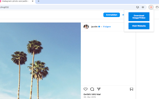 Download Instagram videos  photos  from Chrome web store to be run with OffiDocs Chromium online