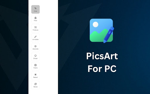 Download PicsArt For PC, Windows and Mac  from Chrome web store to be run with OffiDocs Chromium online
