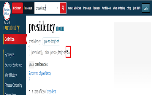 DownloadPronounce  from Chrome web store to be run with OffiDocs Chromium online