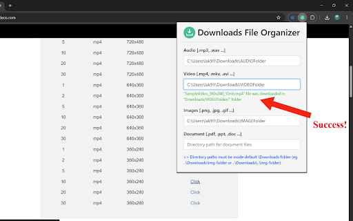 Downloads File Organizer  from Chrome web store to be run with OffiDocs Chromium online