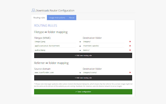 Downloads Router  from Chrome web store to be run with OffiDocs Chromium online