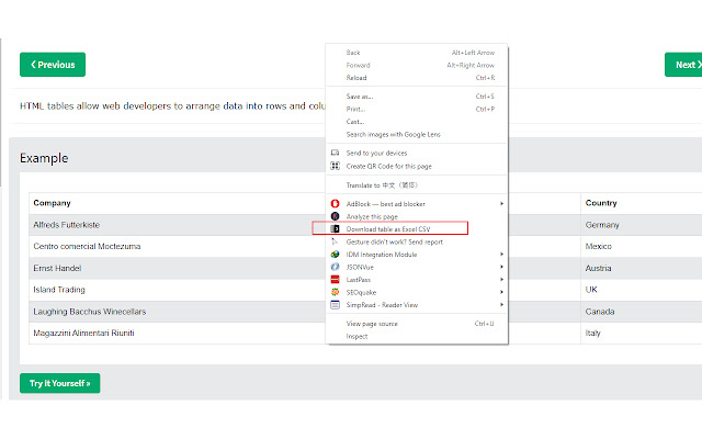 Download table as CSV pro from Chrome web store to be run with OffiDocs Chromium online Download table as CSV pro from Chrome web store to be run with OffiDocs Chromium online