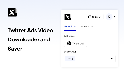 Download Twitter ad videos  export data  from Chrome web store to be run with OffiDocs Chromium online