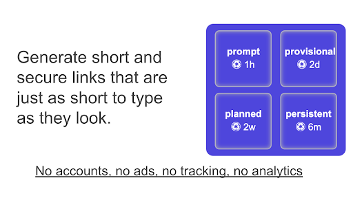 downsize | share short and secure links  from Chrome web store to be run with OffiDocs Chromium online