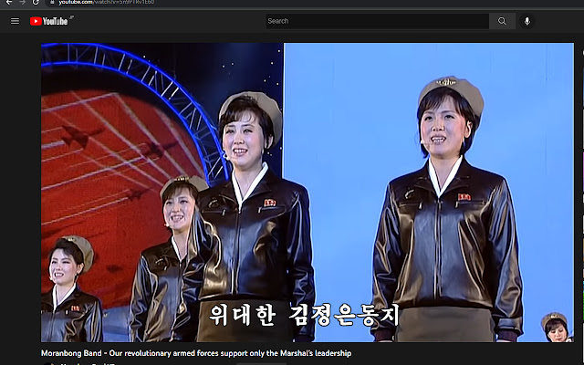 DPRK style caption for Youtube caption  from Chrome web store to be run with OffiDocs Chromium online