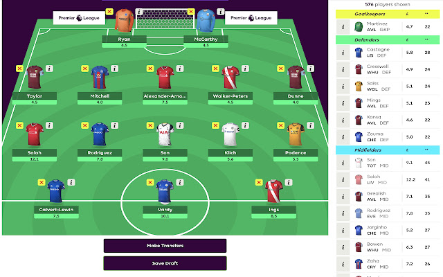 Draftnik for FPL  from Chrome web store to be run with OffiDocs Chromium online