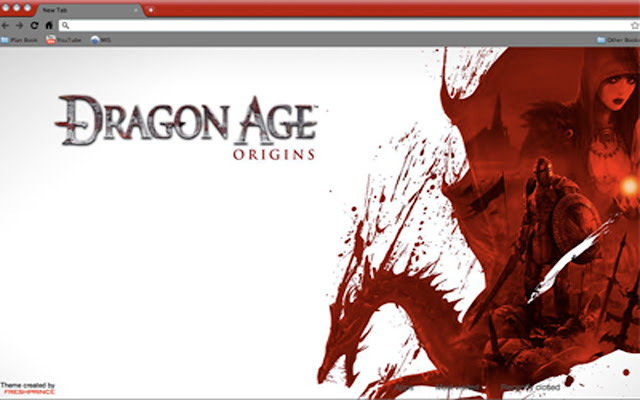 Le thème Dragon Age Origins de la boutique en ligne Chrome sera exécuté avec OffiDocs Chromium en ligne