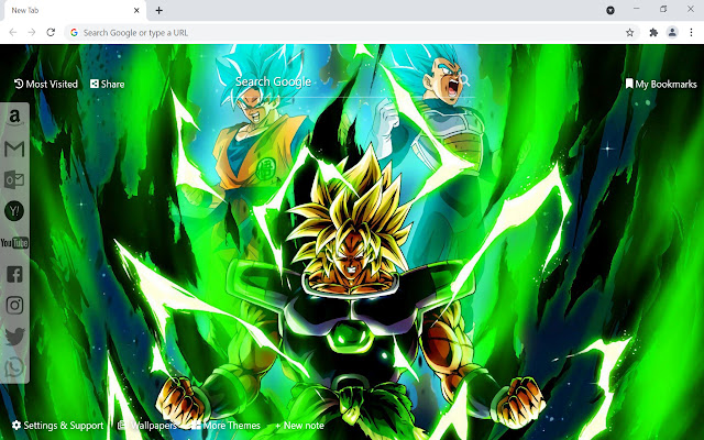 Dragon Ball Super: Broly Wallpaper  from Chrome web store to be run with OffiDocs Chromium online