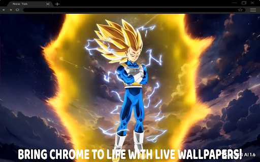 Dragon Ball,Vegeta Live Wallpaper  from Chrome web store to be run with OffiDocs Chromium online