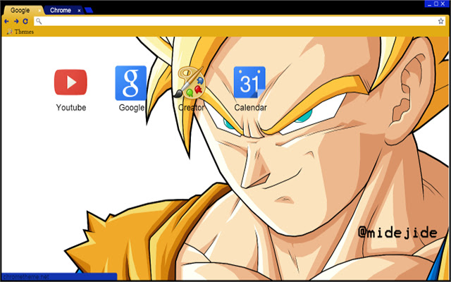 Dragon Ball Z Goku Theme  from Chrome web store to be run with OffiDocs Chromium online