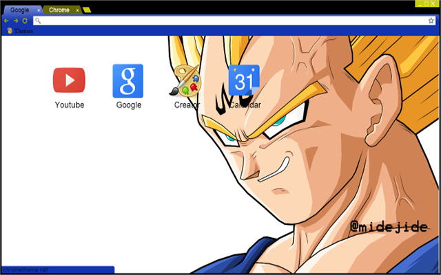 Dragon Ball Z Majin Vegeta Theme  from Chrome web store to be run with OffiDocs Chromium online