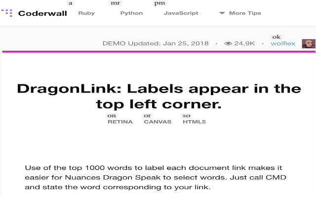 DragonLink  from Chrome web store to be run with OffiDocs Chromium online