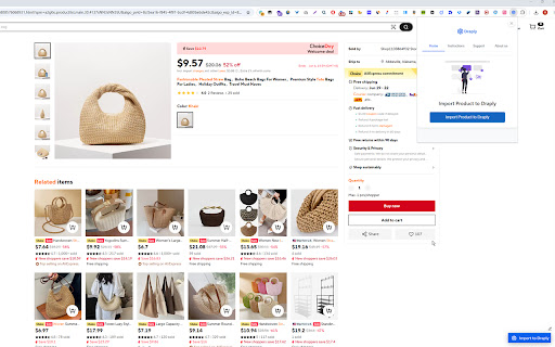 Draply Dropshipping  Wholesale  from Chrome web store to be run with OffiDocs Chromium online