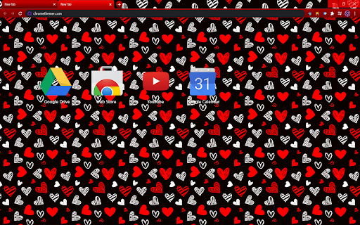 Drawn Hearts Red and Black  from Chrome web store to be run with OffiDocs Chromium online