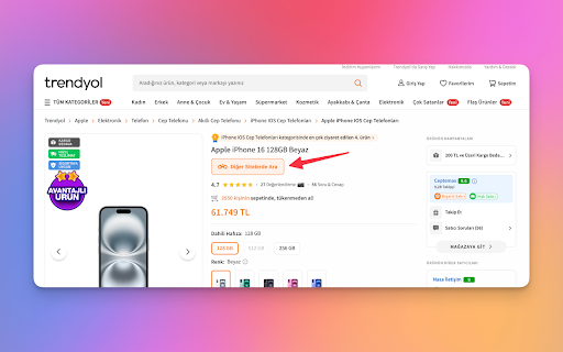 Dürbün: Akıllı Alışveriş Asistanınız  from Chrome web store to be run with OffiDocs Chromium online
