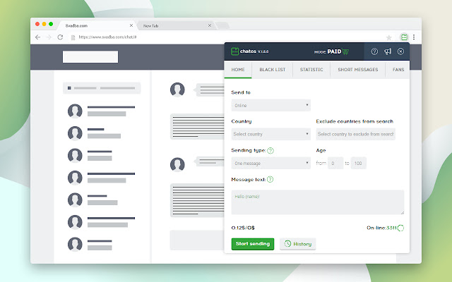 DREAM SINGLES ChatOS automatic email sender  from Chrome web store to be run with OffiDocs Chromium online